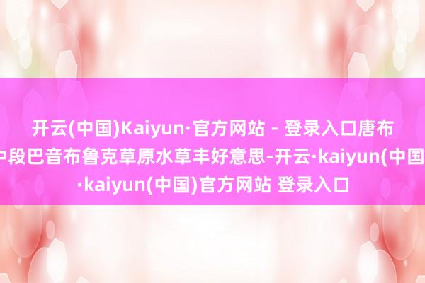 开云(中国)Kaiyun·官方网站 - 登录入口唐布拉草莽外花随处；中段巴音布鲁克草原水草丰好意思-开云·kaiyun(中国)官方网站 登录入口