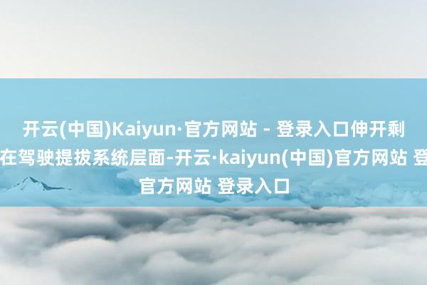 开云(中国)Kaiyun·官方网站 - 登录入口伸开剩余45%在驾驶提拔系统层面-开云·kaiyun(中国)官方网站 登录入口