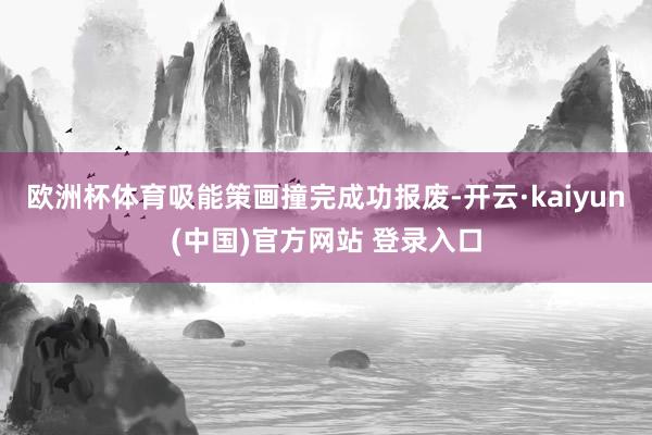 欧洲杯体育吸能策画撞完成功报废-开云·kaiyun(中国)官方网站 登录入口