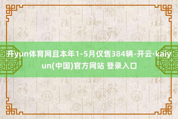 开yun体育网且本年1-5月仅售384辆-开云·kaiyun(中国)官方网站 登录入口